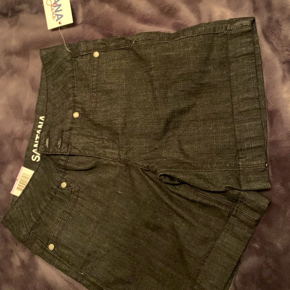 NWT Santana Denim Black Shorts - Picture 1 of 3